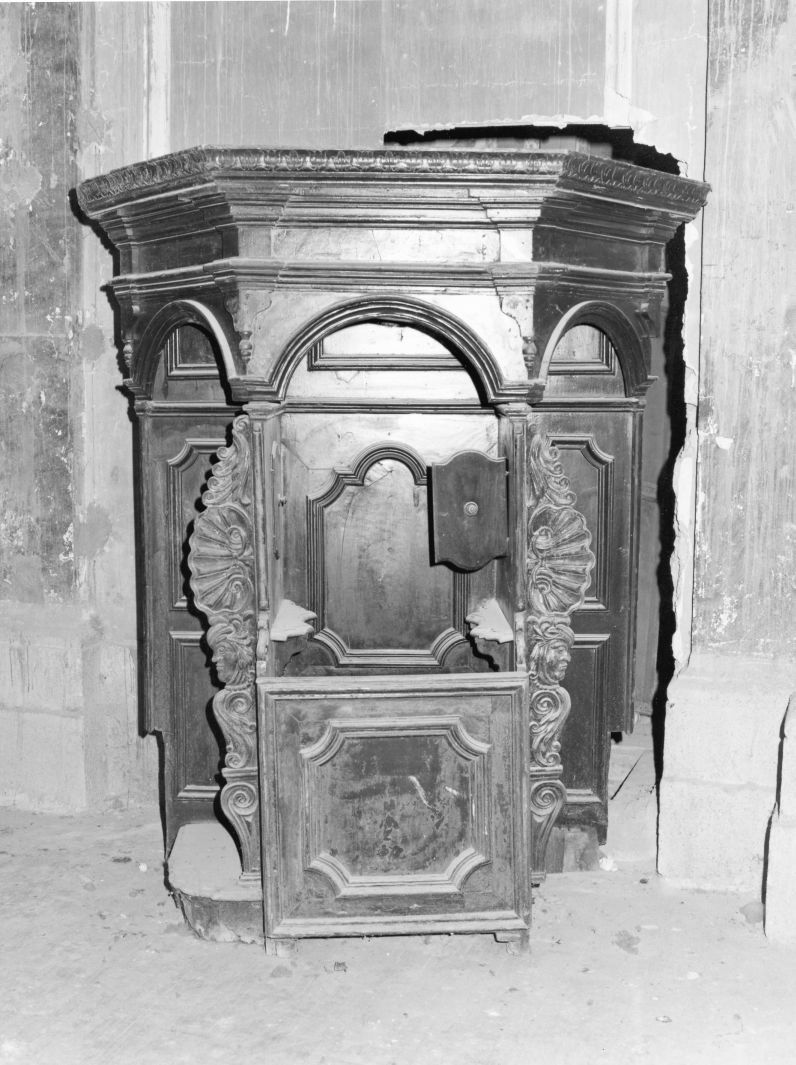 confessionale, opera isolata - bottega campana (sec. XVIII)