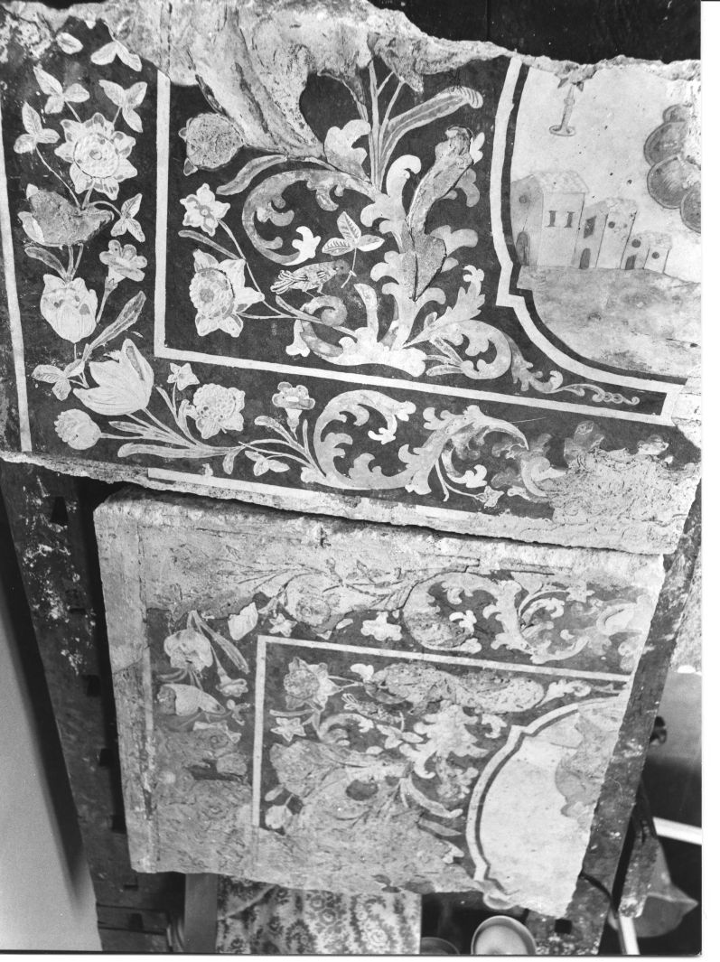paliotto, frammento - bottega irpina (fine/inizio secc. XVII/ XVIII)