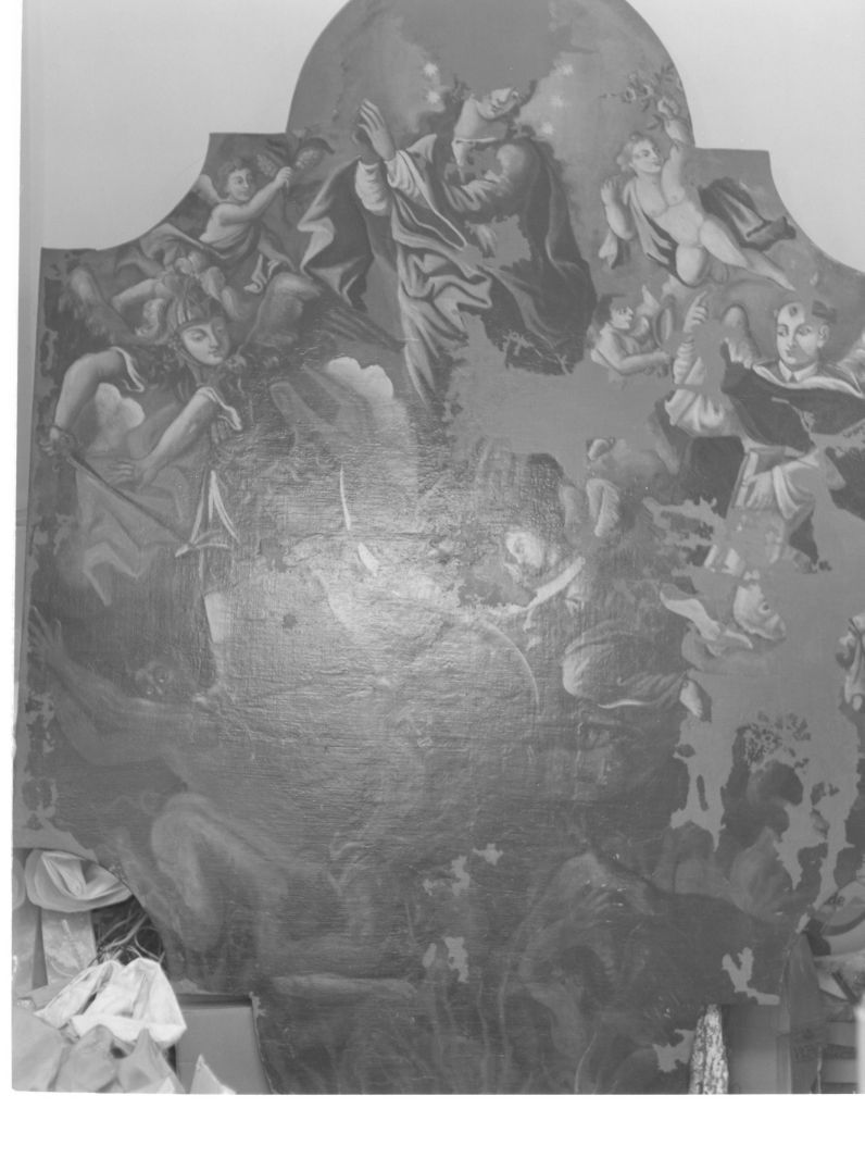 Madonna Immacolata e Santi (dipinto) - ambito campano (inizio sec. XVIII)