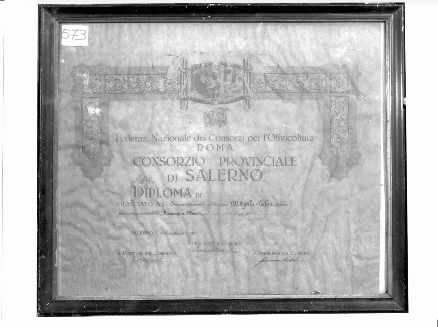 diploma (stampa a colori) - ambito italiano (sec. XX)