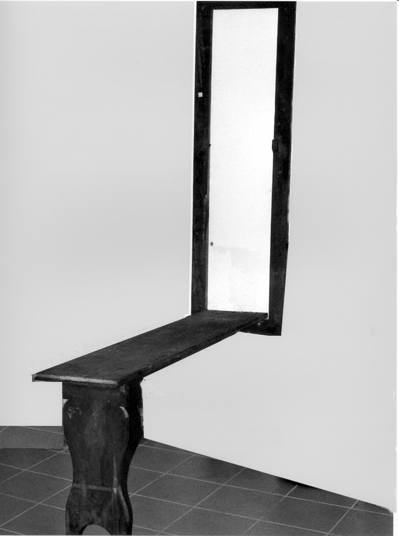 tavolo a muro - bottega irpina (1950 ante)