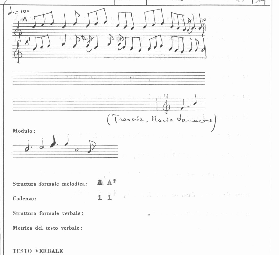 canto d'amore di Morena Pietro #Cecchino# (informatore/ musicista), Tropiano Antonio (informatore/ cantante) - ambito dianese, ambito dianese (1981, 1981)