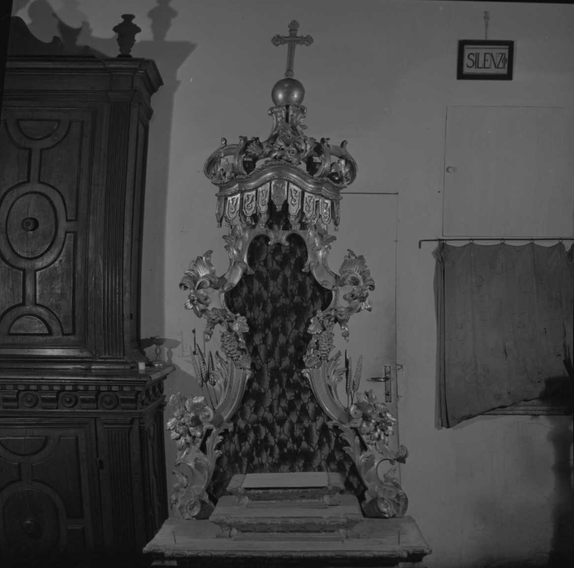 trono per esposizione eucaristica - ambito romagnolo (prima metà sec. XVIII)