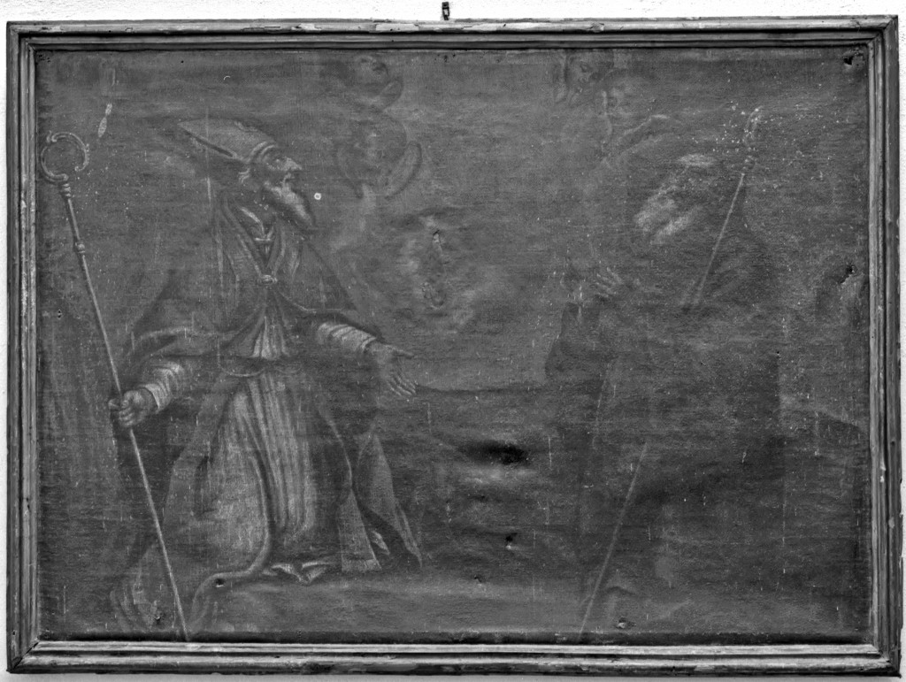 Sant'Ellero e Sant'Antonio abate (dipinto) - ambito toscano (fine sec. XVIII)