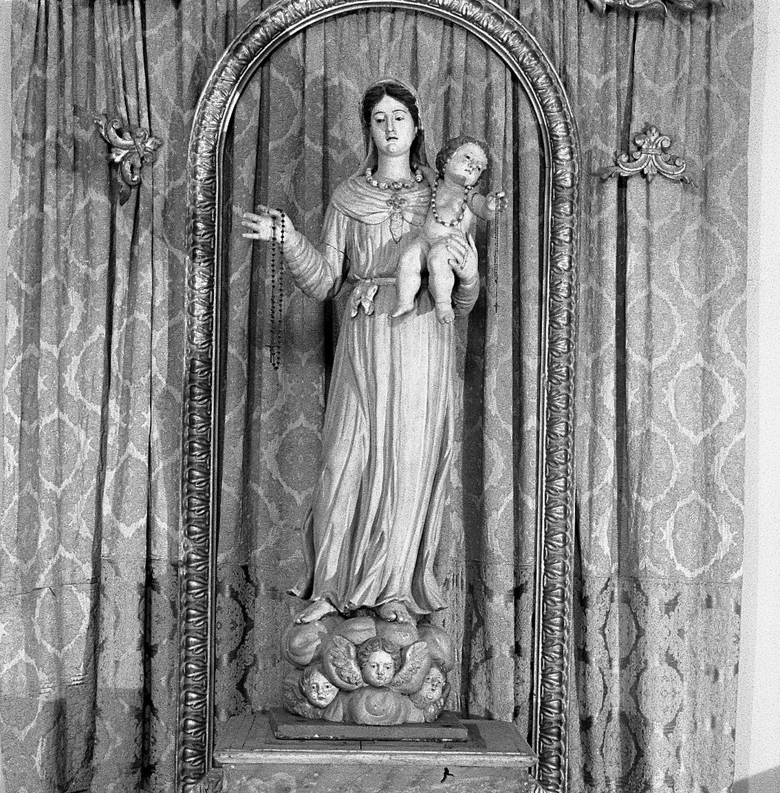 Madonna del Rosario (statua) - manifattura romagnola (prima metà sec. XIX)