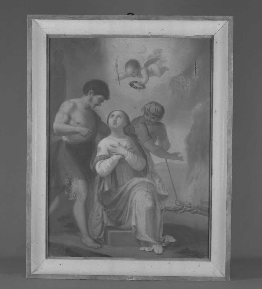 martirio di Sant'Apollonia (dipinto) di Montanari Salvatore (maniera) (prima metà sec. XIX)