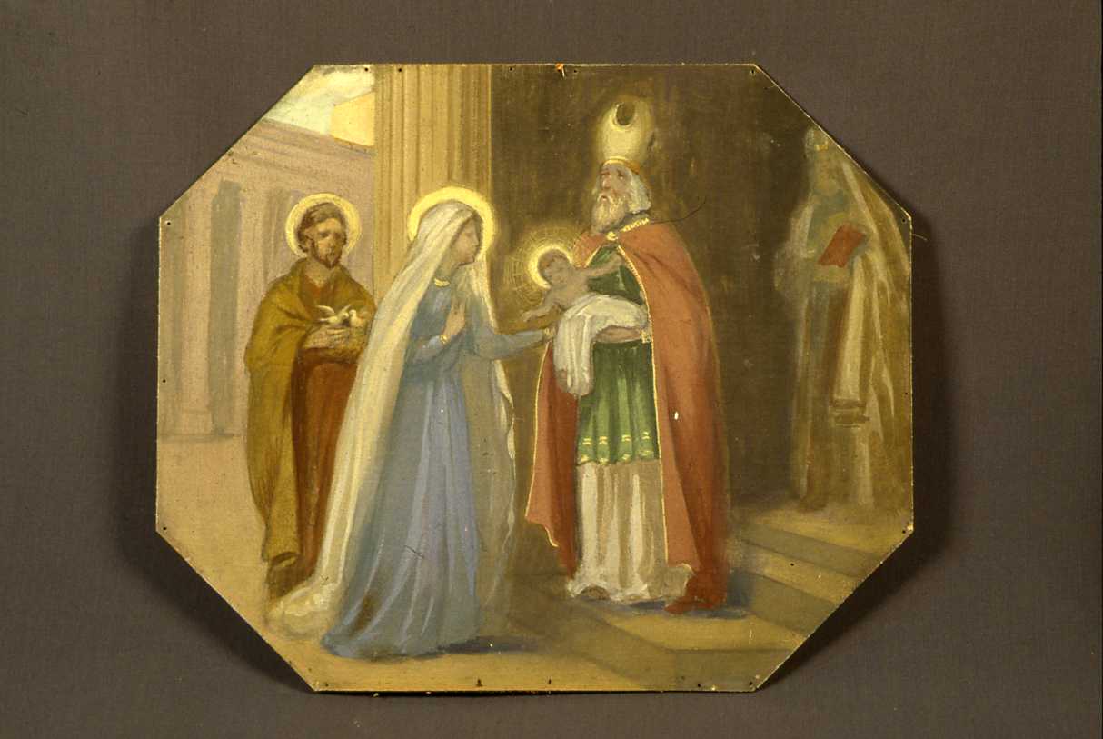 presentazione di Gesù al tempio (dipinto, elemento d'insieme) di Bricci Francesco (primo quarto sec. XX)