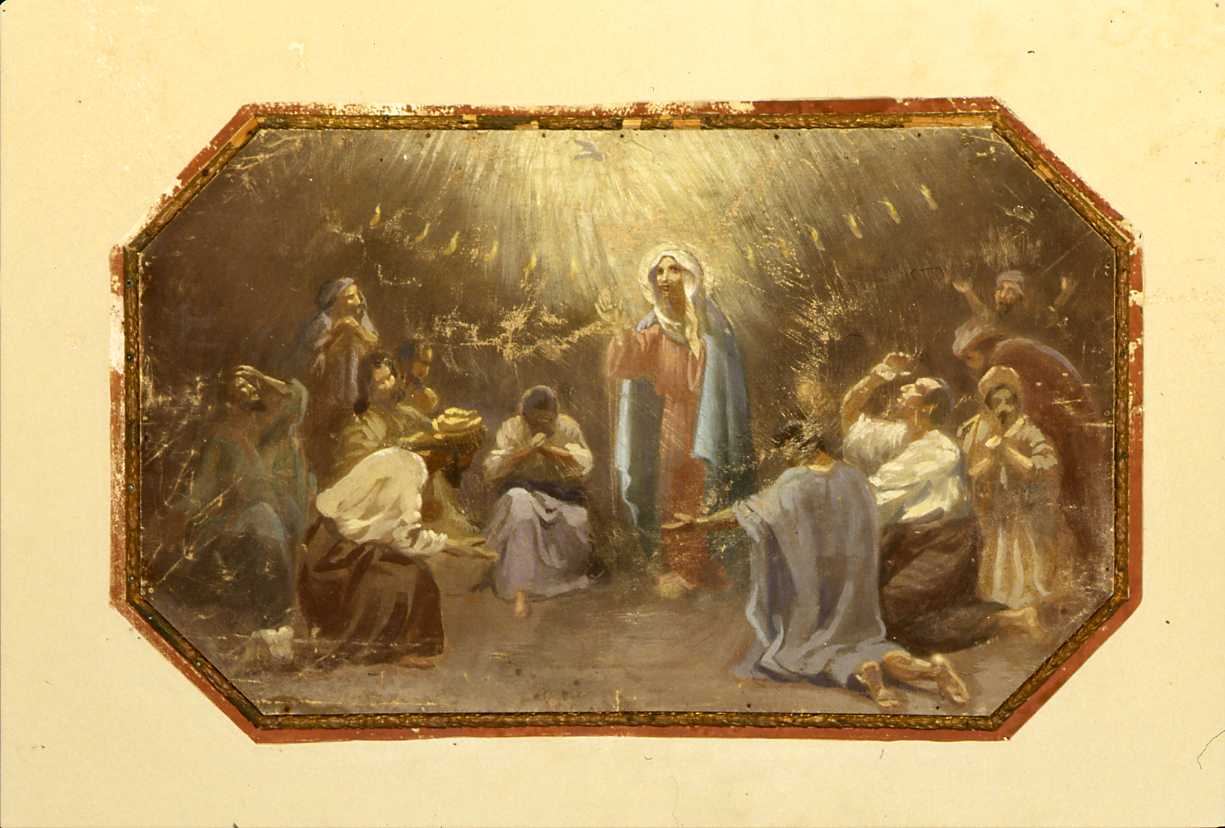 Pentecoste (dipinto, elemento d'insieme) di Bricci Francesco (primo quarto sec. XX)