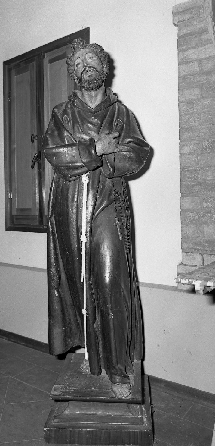 San Francesco d'Assisi (statua) - manifattura romagnola (sec. XVIII)