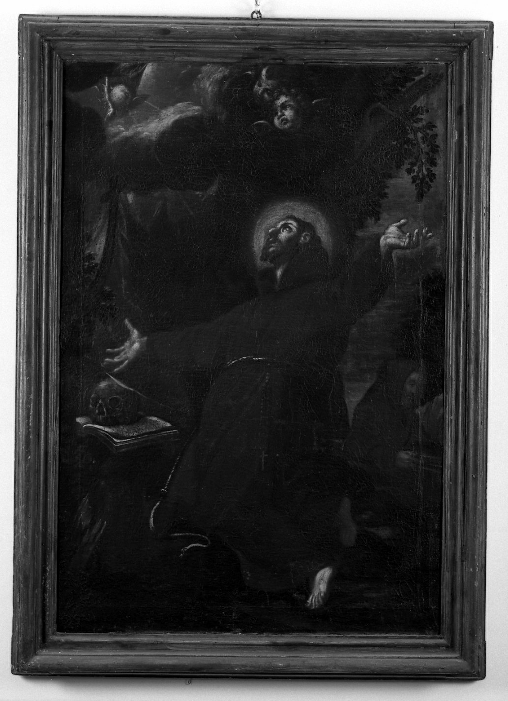 San Francesco d'Assisi riceve le stimmate (dipinto) - ambito romagnolo (secc. XVII/ XVIII)