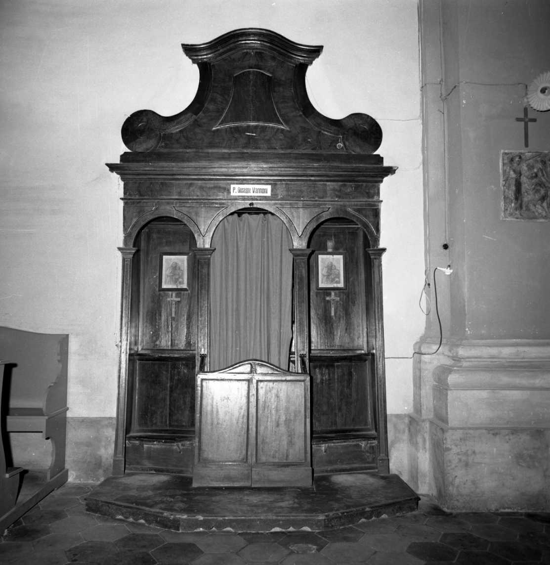 confessionale - bottega romagnola (sec. XVIII)