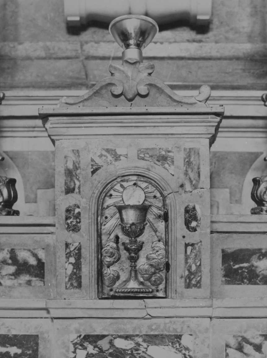 tabernacolo, elemento d'insieme - bottega romagnola (sec. XVII)