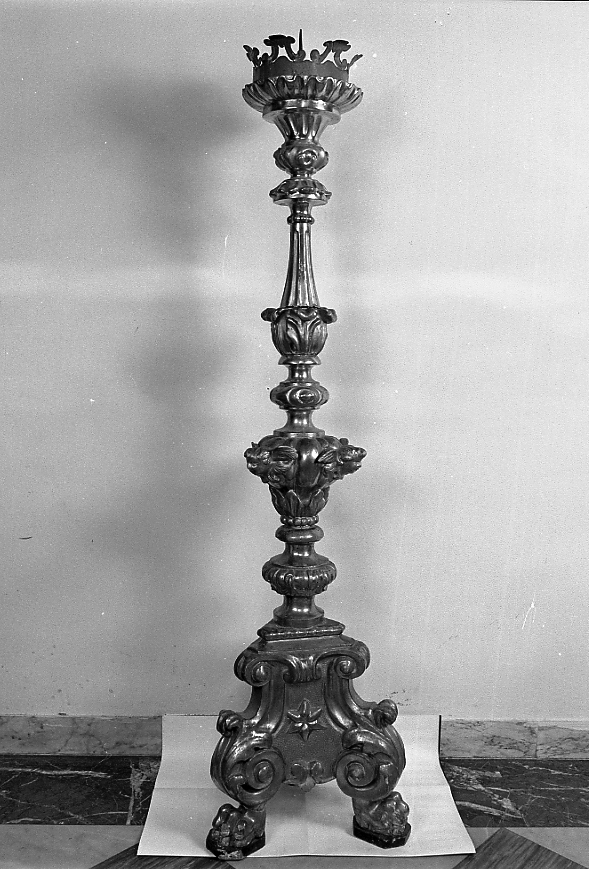 candelabro, serie - manifattura romagnola (prima metà sec. XIX)