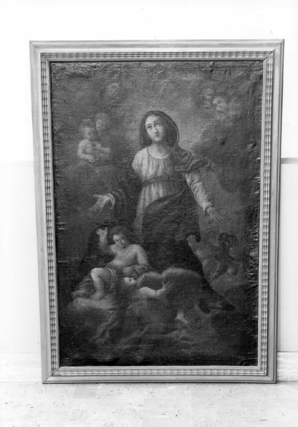 Madonna Assunta con angeli (dipinto) - ambito romagnolo (seconda metà sec. XVII)