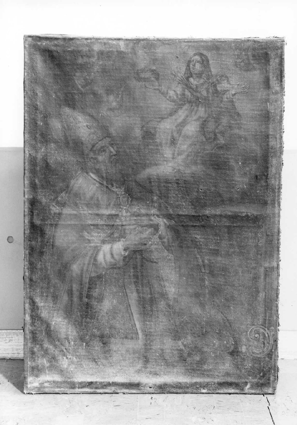 San Paterniano e la Madonna dei dolori (dipinto) - ambito romagnolo (metà sec. XVII)