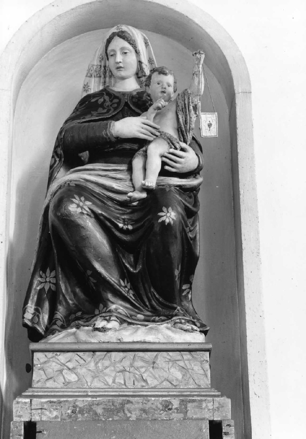 Madonna della peste, Madonna con Bambino (scultura) - ambito bolognese (fine/inizio secc. XVII/ XVIII)
