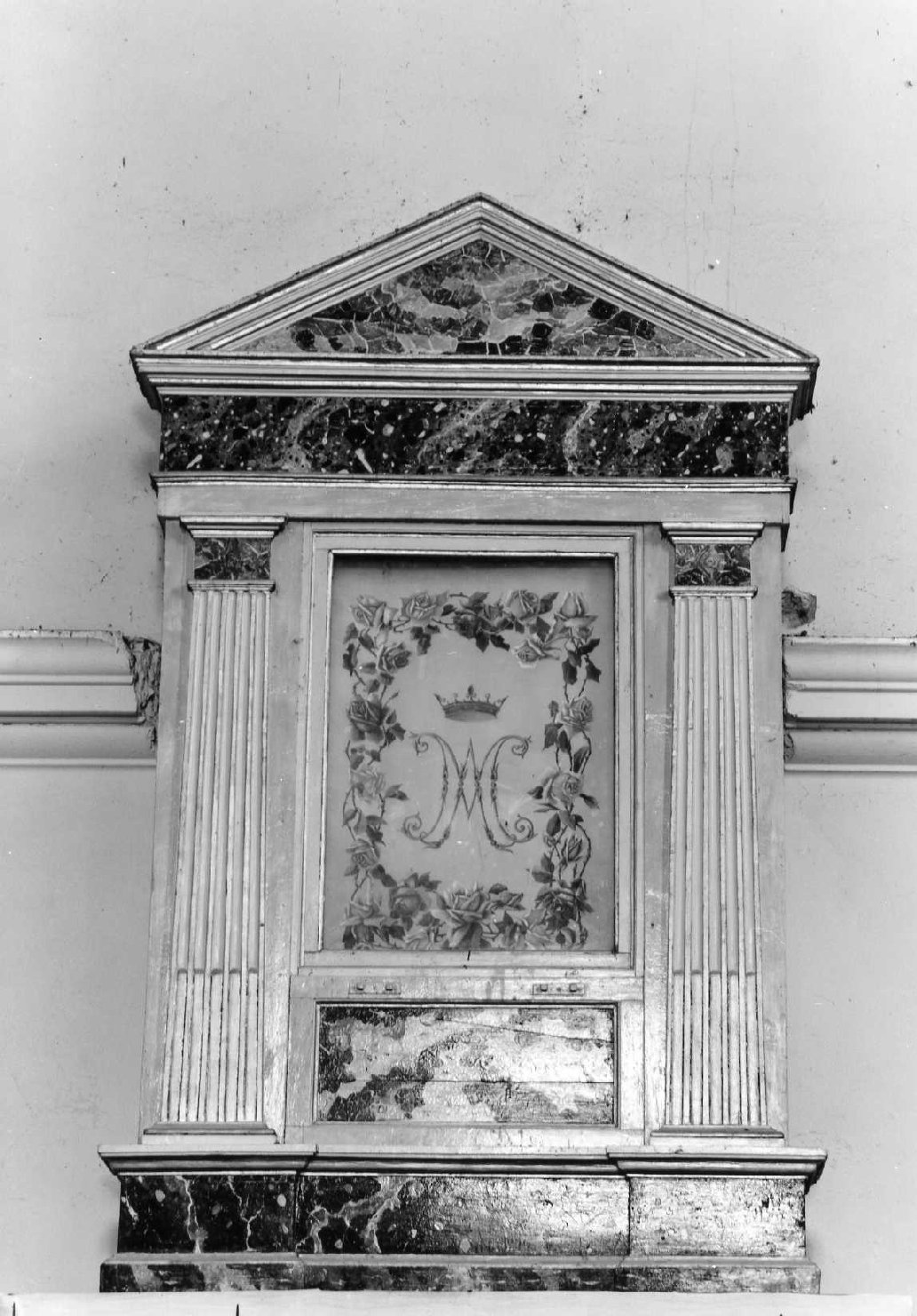 motivi decorativi a finto marmo (ancona) - ambito tosco-romagnolo (seconda metà sec. XIX)