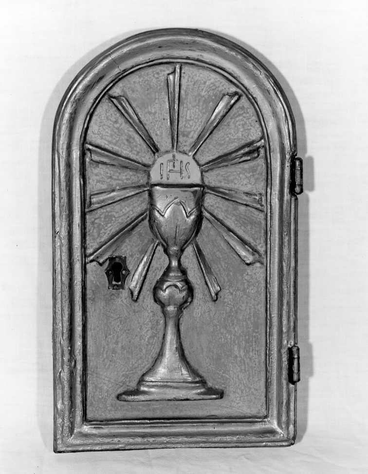 calice eucaristico (sportello di tabernacolo) - manifattura romagnola (seconda metà sec. XVIII)