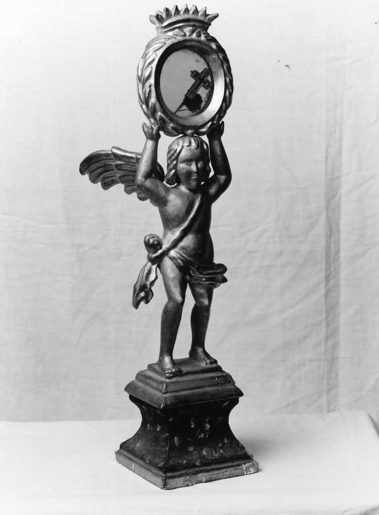 angelo (reliquiario - a statuetta) - manifattura tosco-romagnola (seconda metà sec. XVII)