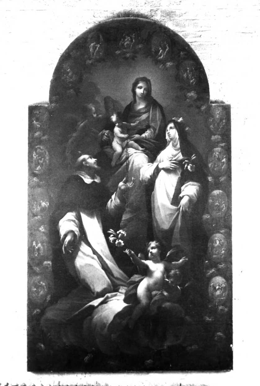 Madonna del Rosario (dipinto) di Sagrestani Giovanni Camillo (sec. XVIII)