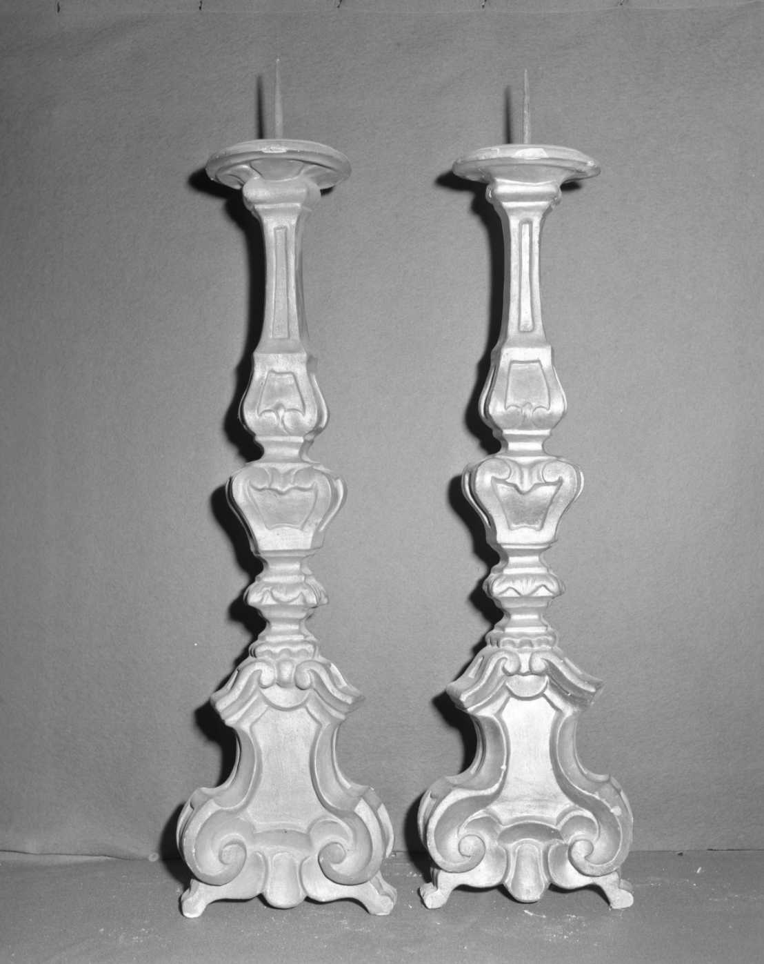 candeliere, coppia - bottega romagnola (sec. XVIII)