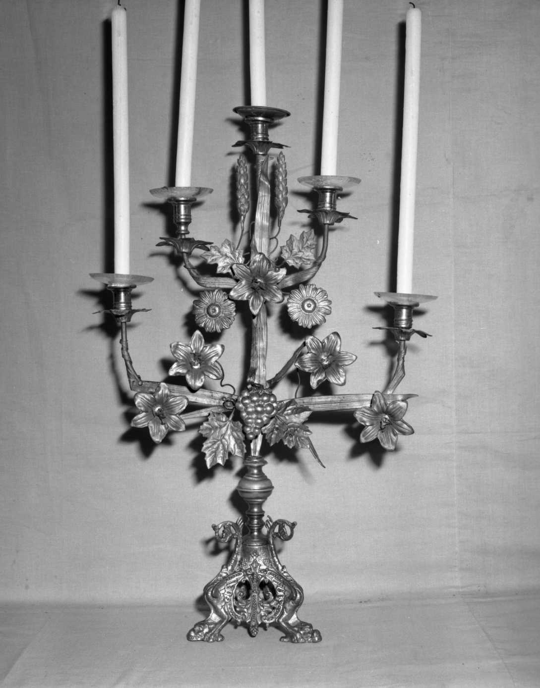 candelabro, coppia - bottega italiana (sec. XX)