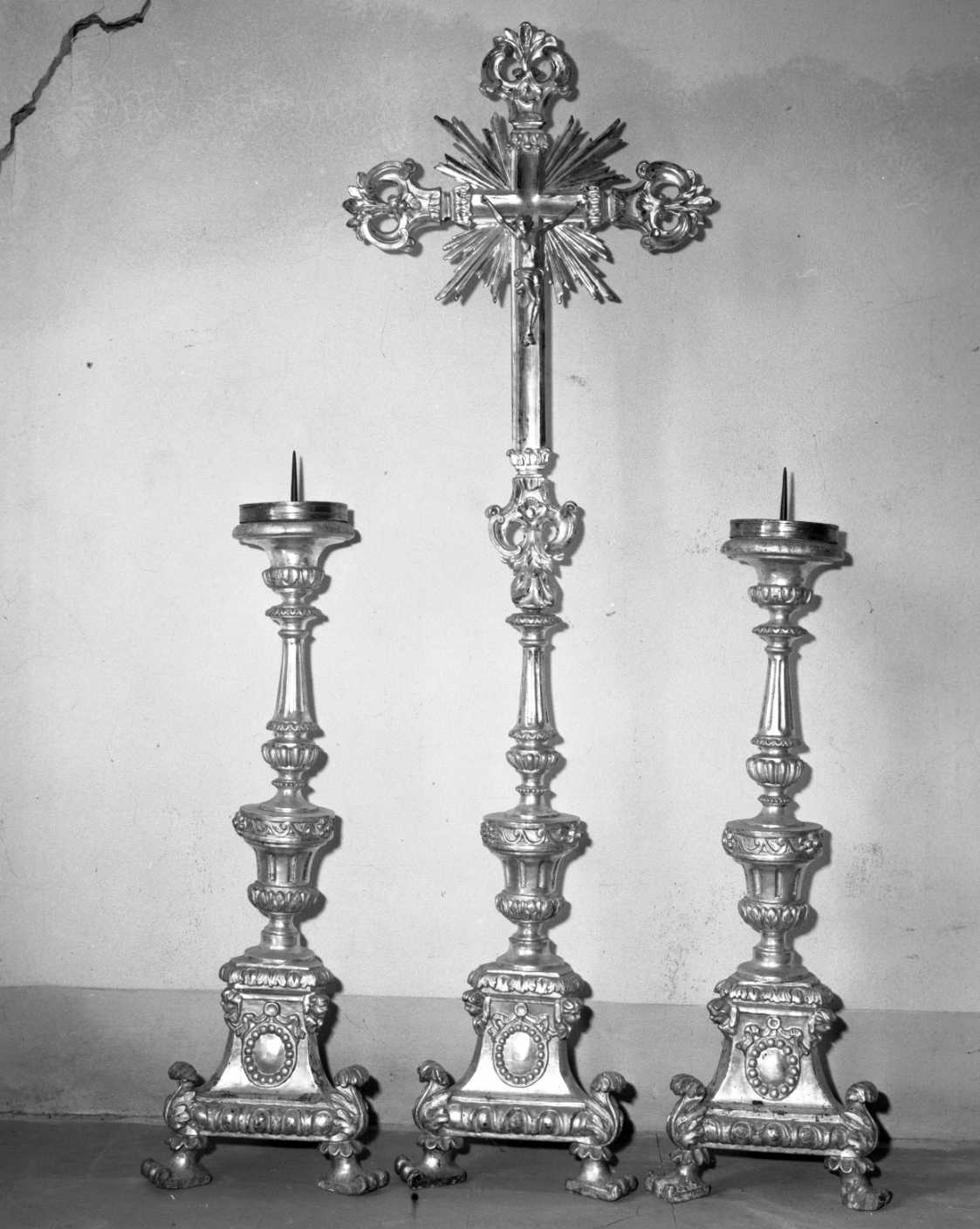 servizio d'altare, serie - bottega romagnola (sec. XIX)