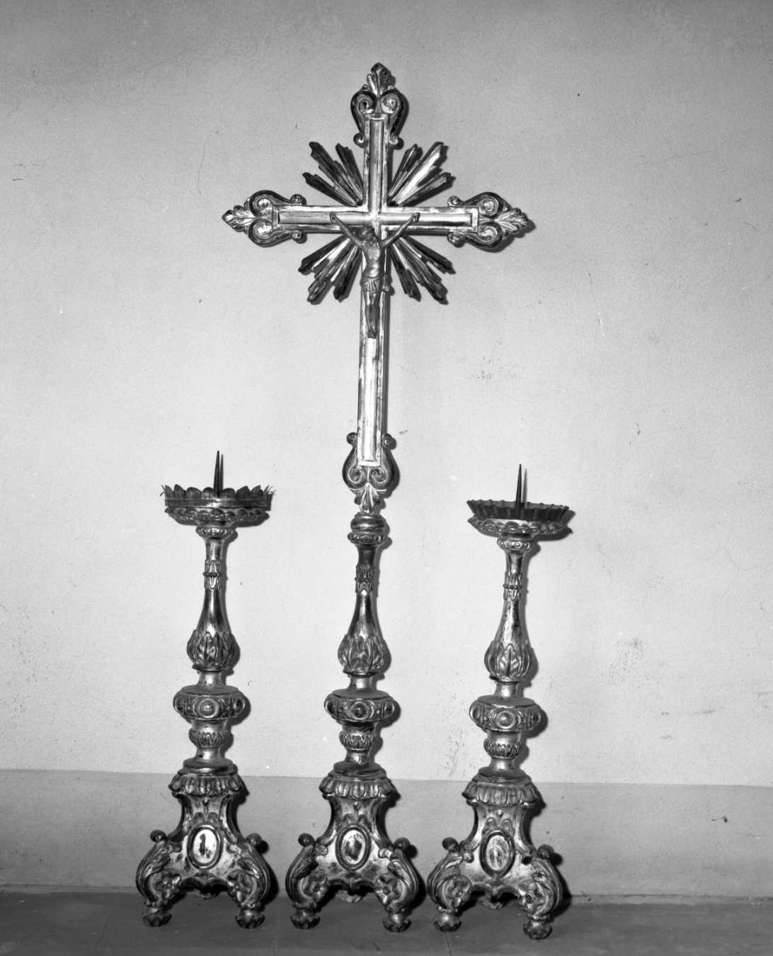 servizio d'altare, serie - bottega romagnola (fine/inizio secc. XVIII/ XIX)