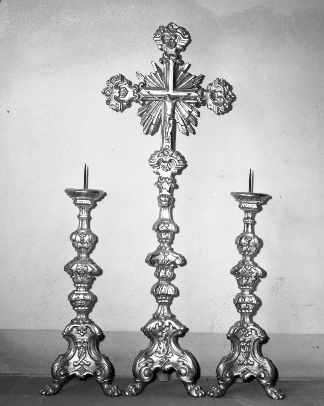 servizio d'altare, serie - bottega romagnola (fine/inizio secc. XVIII/ XIX)