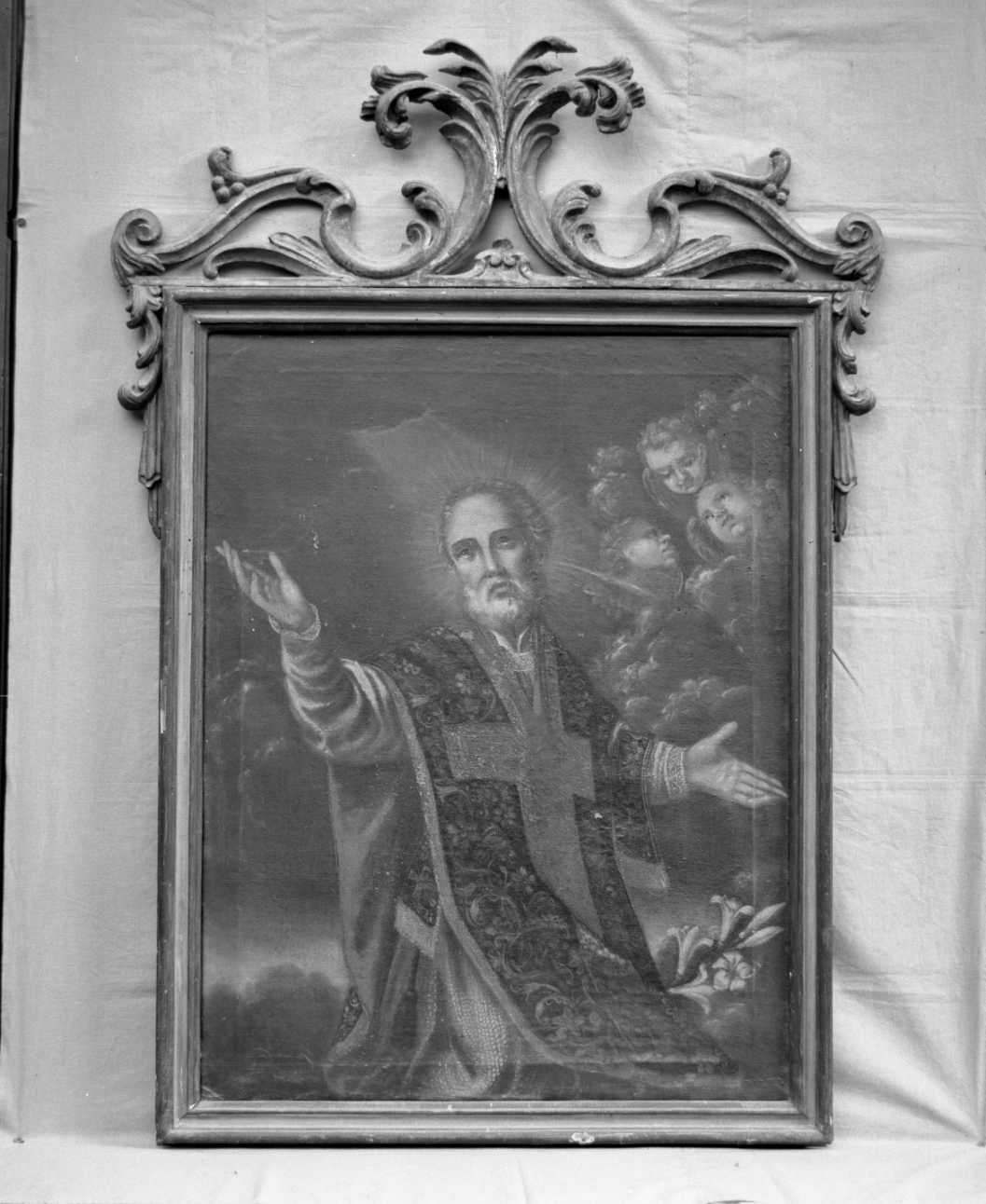 Sant'Andrea Avellino, Santo (dipinto) - ambito romagnolo (sec. XVIII)