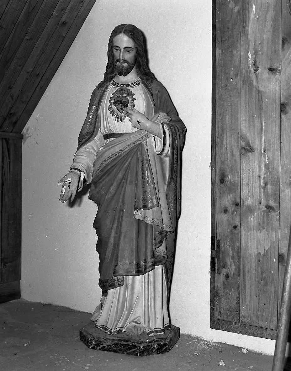 Sacro Cuore di Gesù (statuetta) - bottega faentina (secondo quarto sec. XX)
