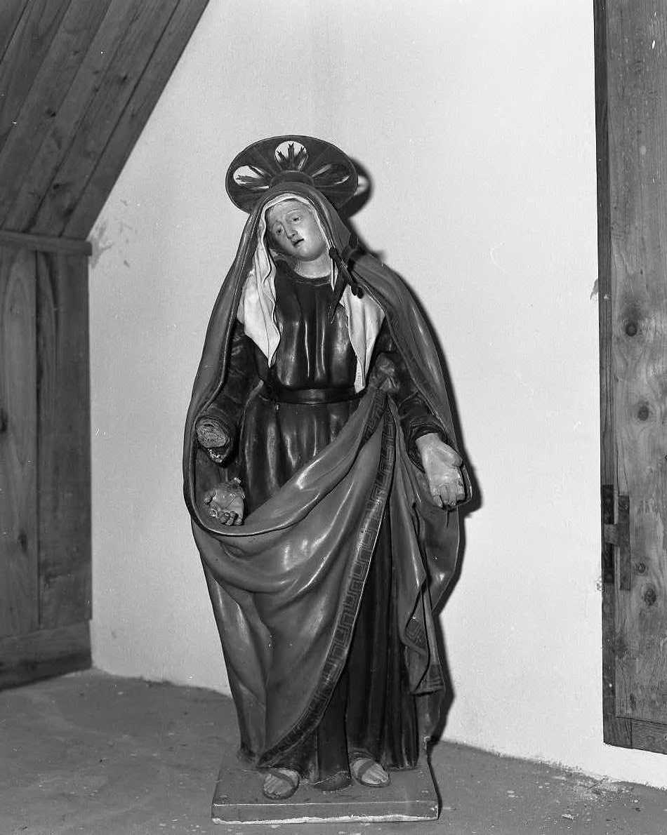 Madonna Addolorata (statuetta) - bottega faentina (secc. XIX/ XX)