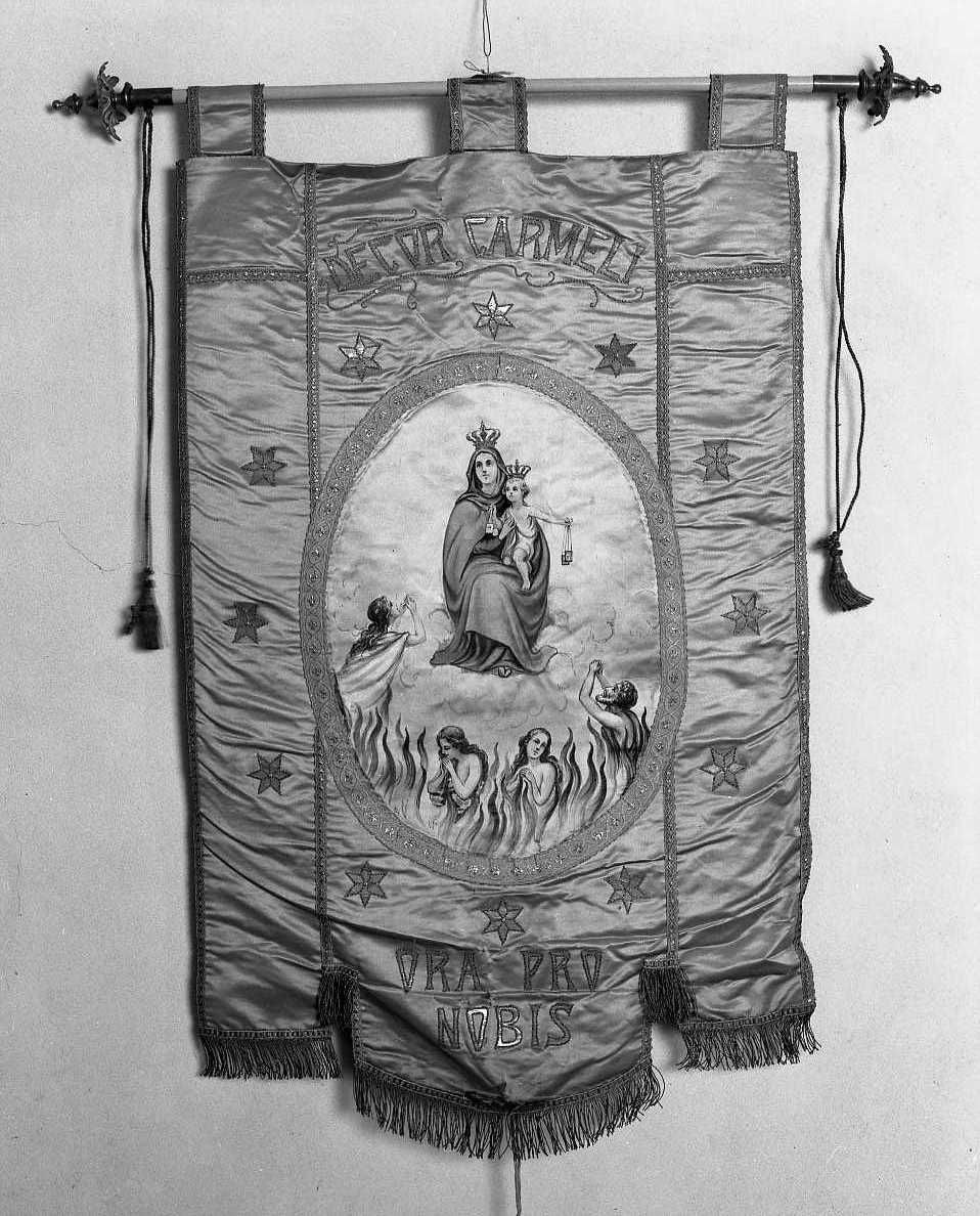 Madonna del Rosario (stendardo processionale) - manifattura tosco-romagnola (primo quarto sec. XX)
