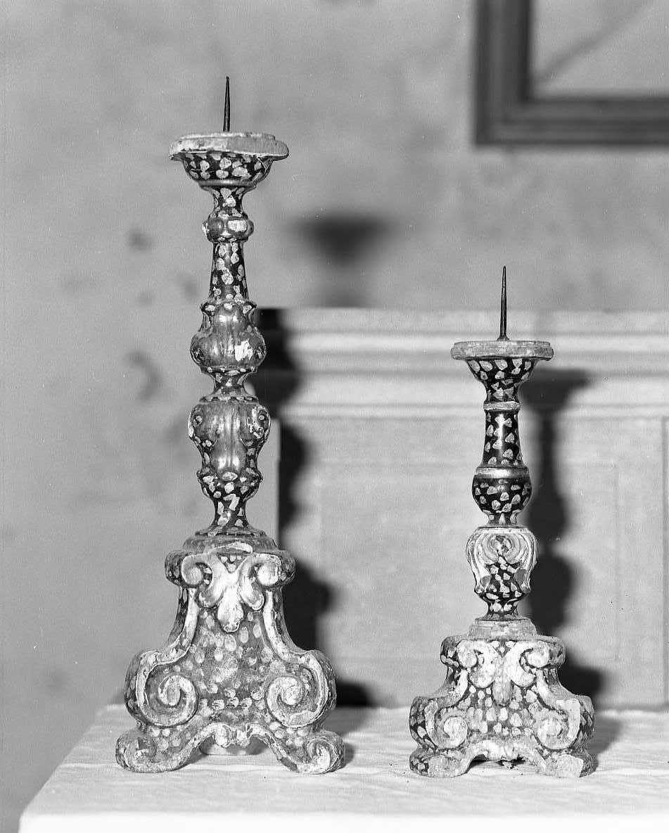 candeliere, serie - bottega tosco-romagnola (seconda metà sec. XVIII)