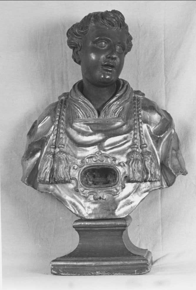 reliquiario - a busto - bottega romagnola (prima metà sec. XIX)