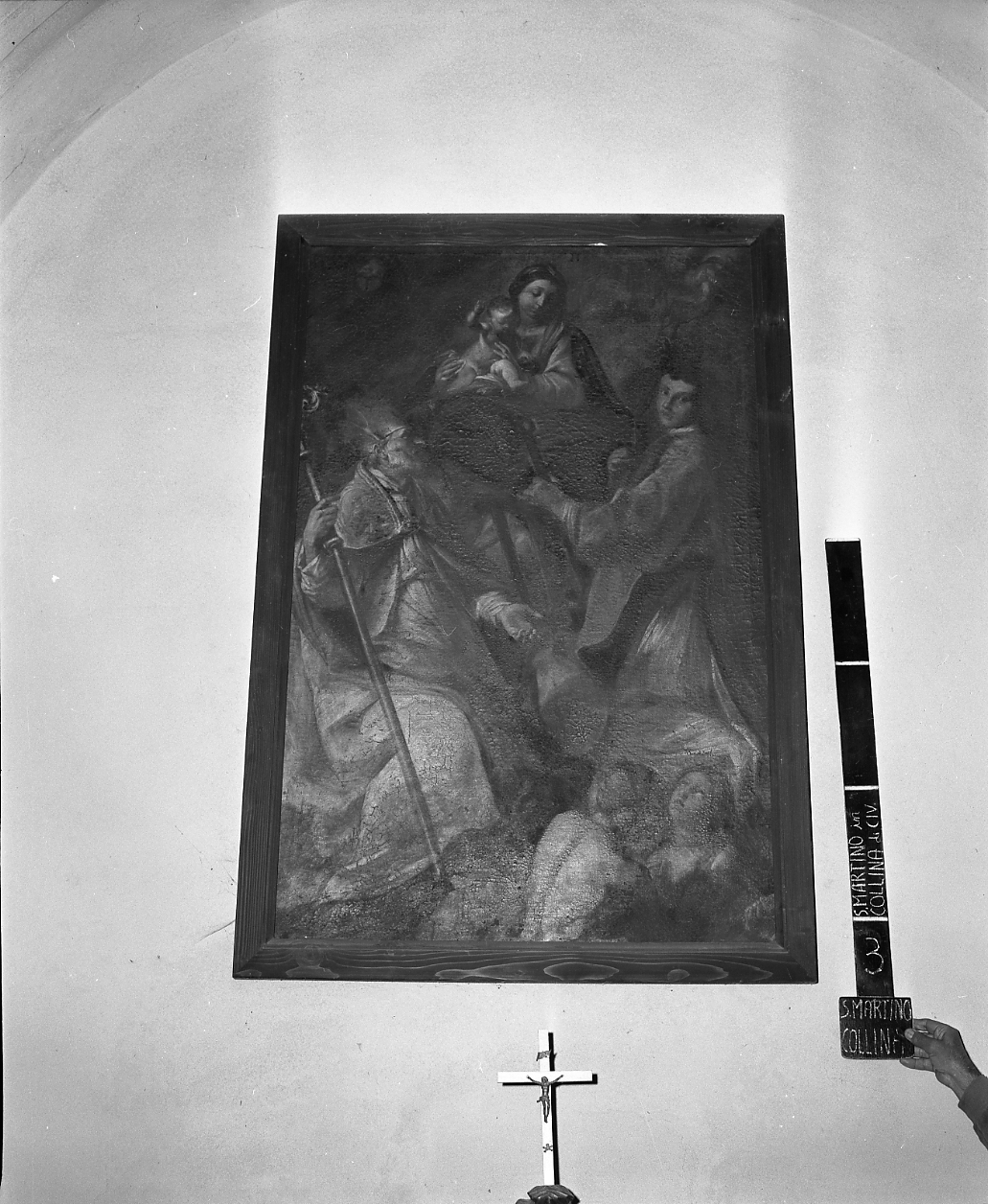Madonna con Bambino, santi e anime del purgatorio (dipinto) - ambito bolognese (sec. XVIII)
