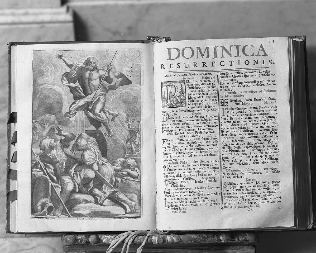 coperta di libro liturgico - ambito toscano (seconda metà sec. XVIII)