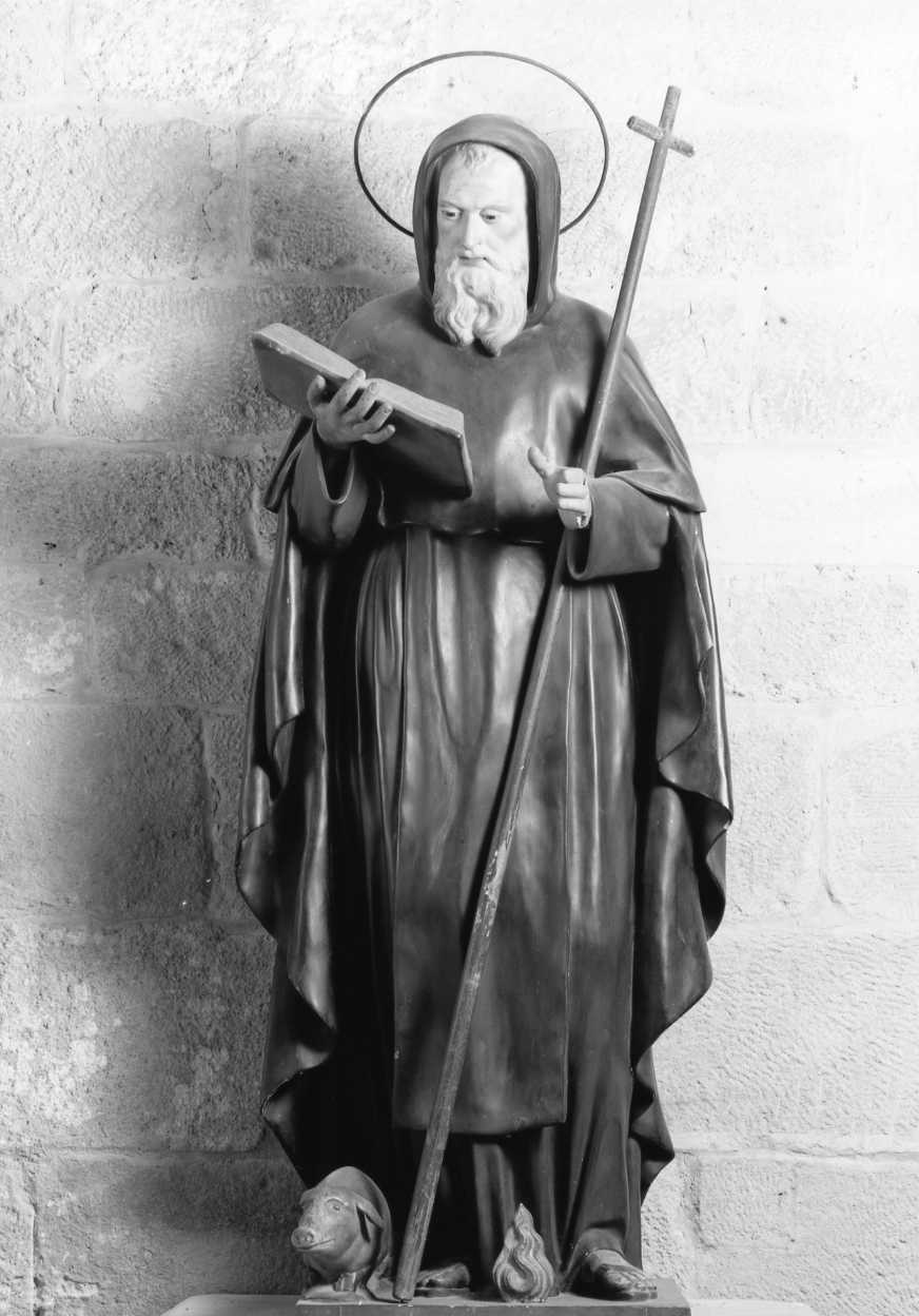 Sant'Antonio Abate (statua) - ambito romagnolo (fine sec. XIX)