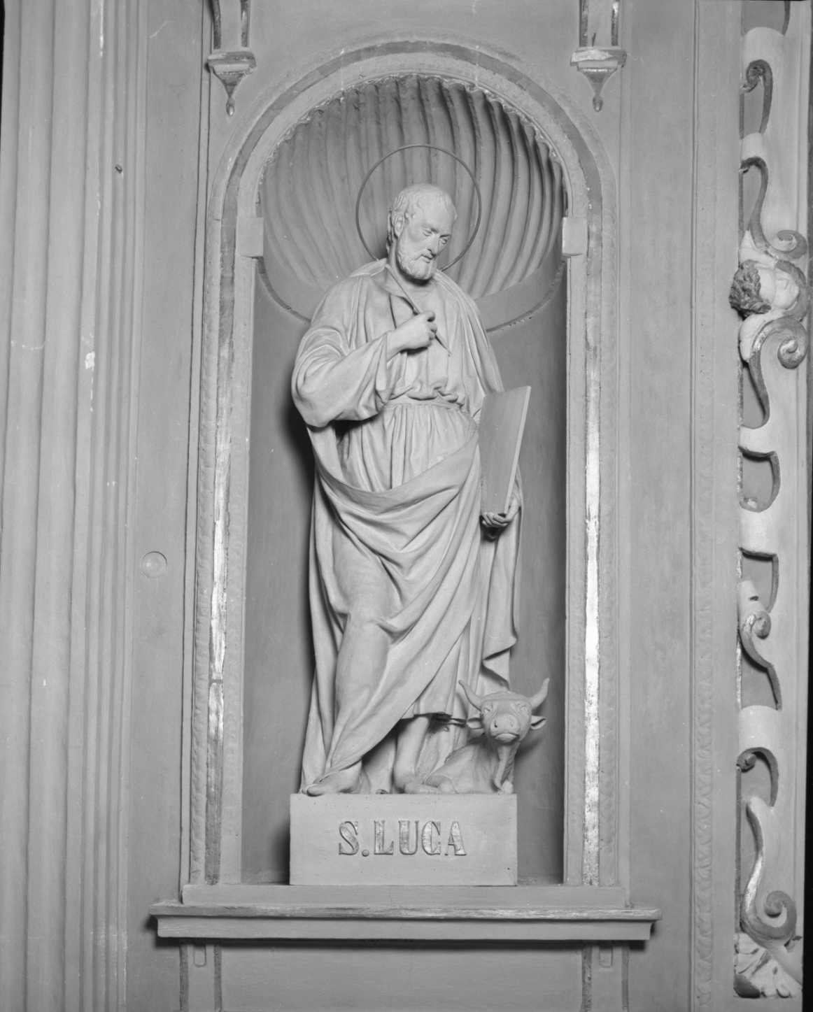 San Luca, evangelisti (statua, ciclo) - ambito faentino (ultimo quarto sec. XIX)