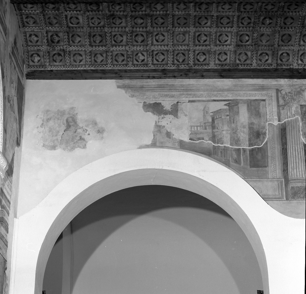 veduta di città (dipinto, complesso decorativo) di Cimatori Antonio detto Visaccio (attribuito) (sec. XVII)