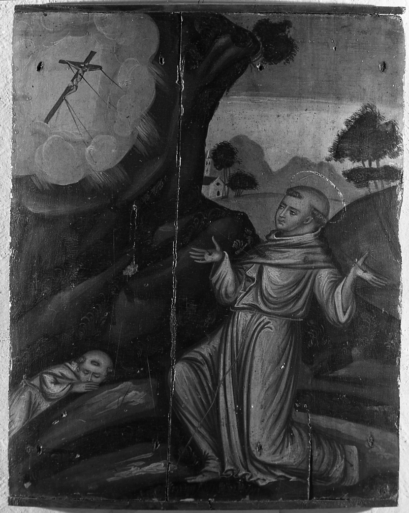 San Francesco d'Assisi riceve le stimmate (dipinto) - ambito cretese (sec. XVII)