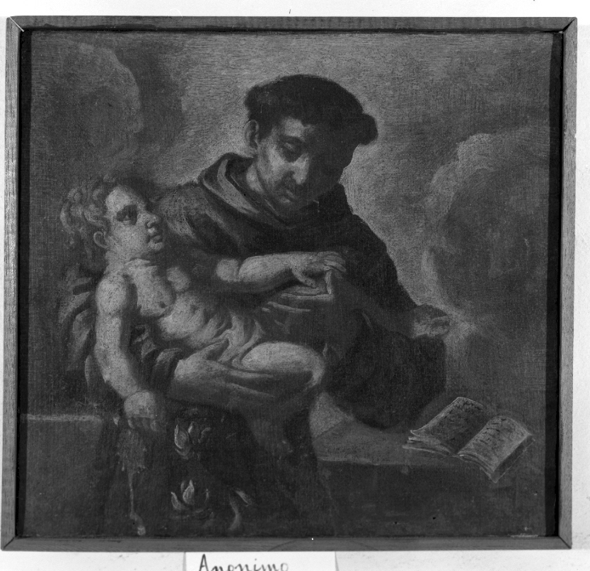 Sant'Antonio da Padova con il bambino (dipinto) - ambito Italia settentrionale (sec. XVIII)