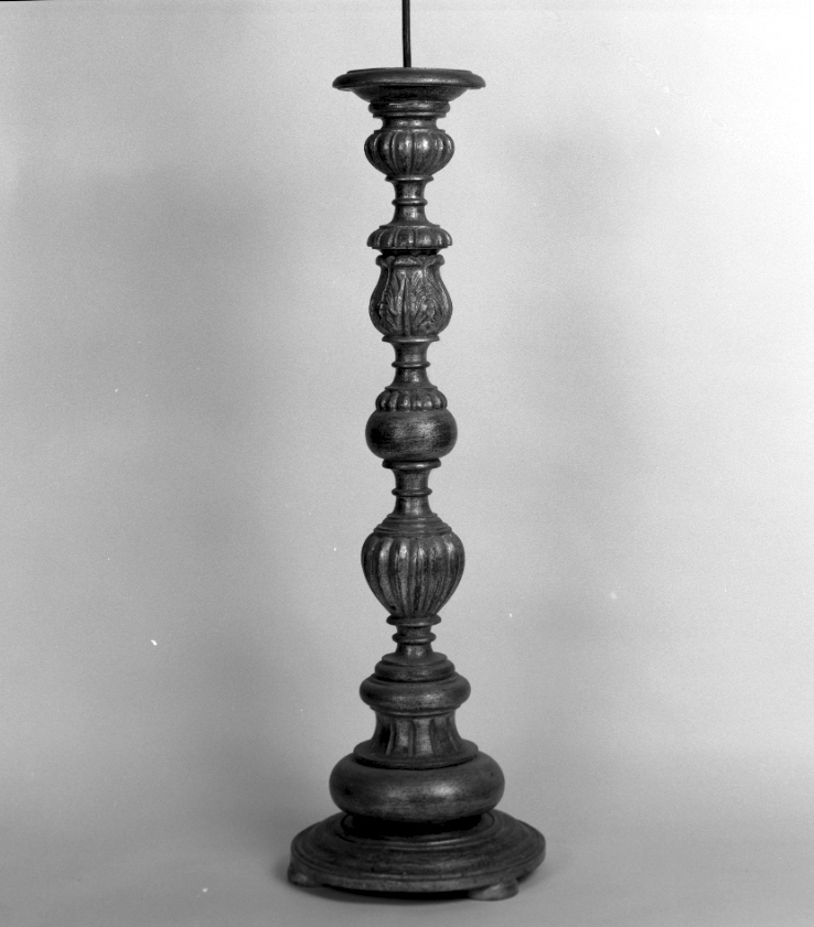 candeliere d'altare - manifattura romagnola (sec. XIX)