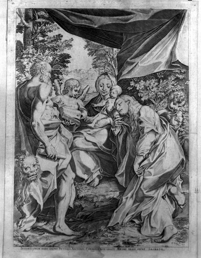 Madonna di san Girolamo, "il giorno", Madonna con Bambino e altri personaggi (dipinto) - ambito italiano (sec. XVI)