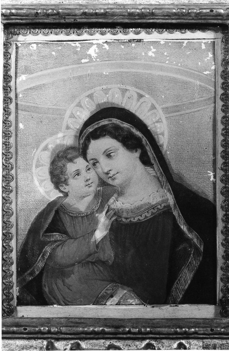 Madonna con Bambino (incisione) - ambito romagnolo (sec. XIX)