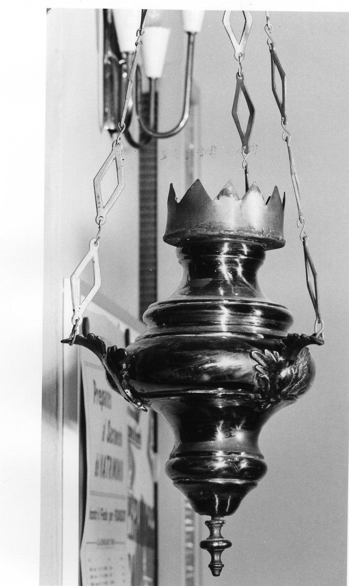 lampada pensile, serie - produzione romagnola (sec. XIX)