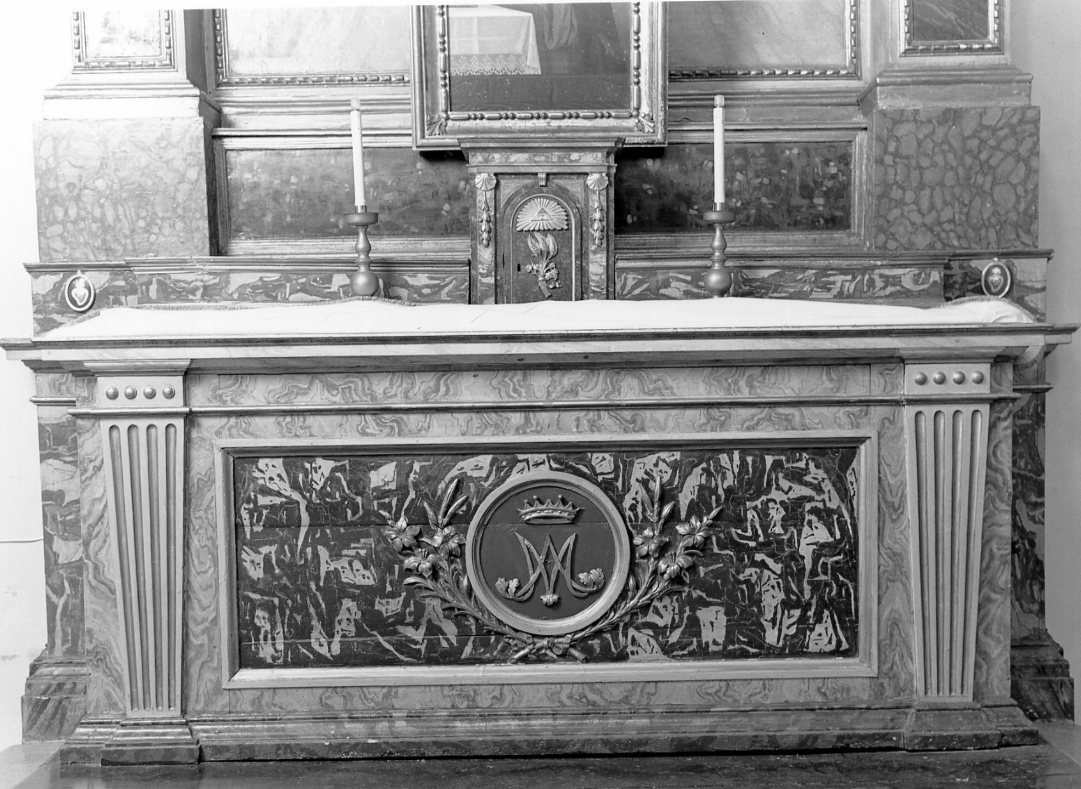 mensa d'altare di Missirini Giuseppe (sec. XIX)