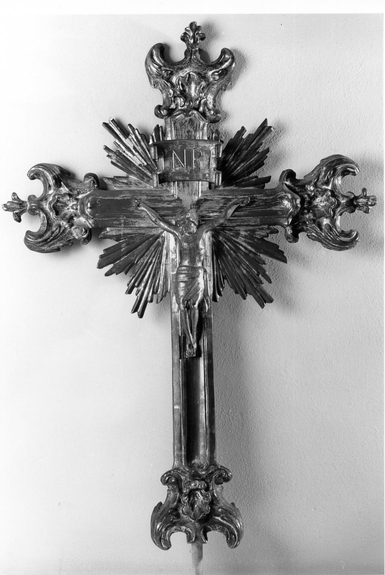 croce processionale - manifattura emiliano-romagnola (fine/inizio secc. XVII/ XVIII)