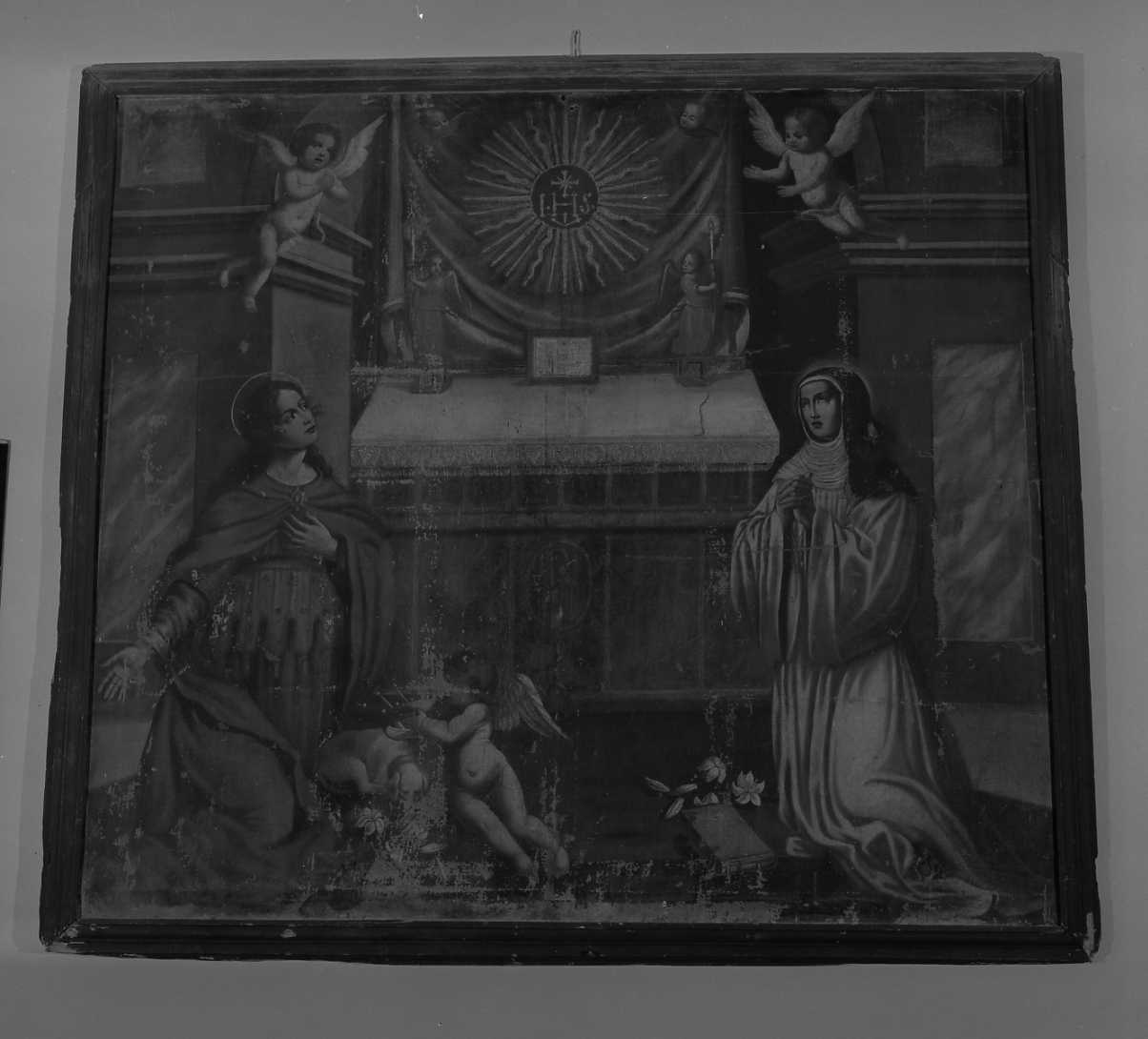 Sant'Agnese e la Beata Giovanna da Bagno, Sante (dipinto) - ambito toscano (metà sec. XVII)