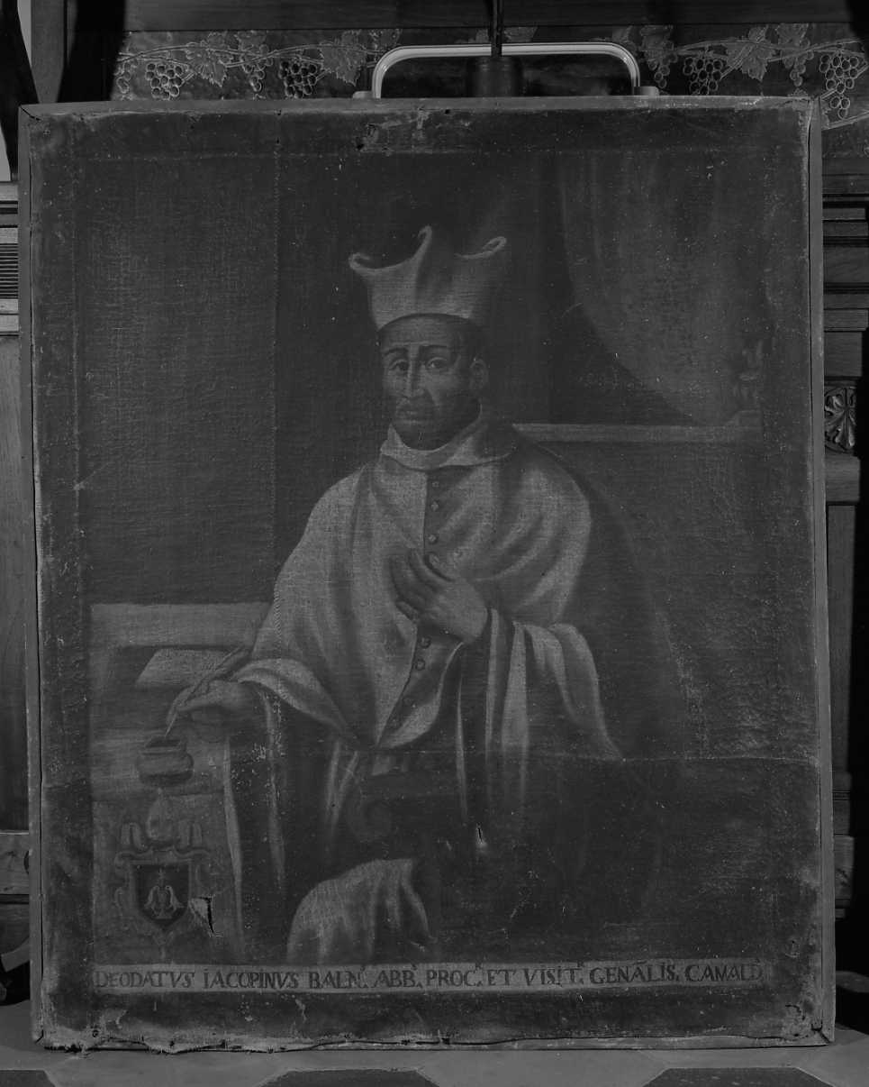 Deodato Iacopino Camaldolese, ritratto di ecclesiastico (dipinto) - ambito toscano (metà sec. XVII)